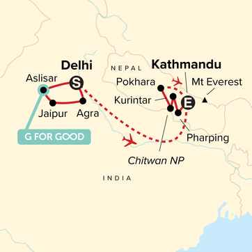 itinerary map
