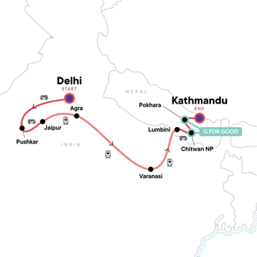 itinerary map