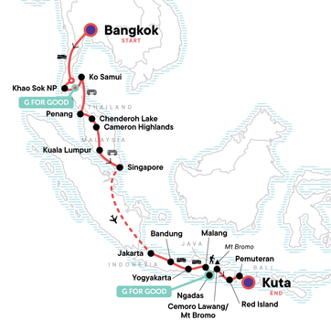 itinerary map