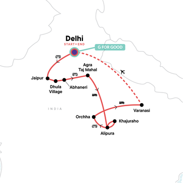 itinerary map