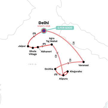 itinerary map