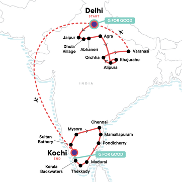 itinerary map