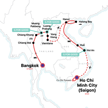 itinerary map