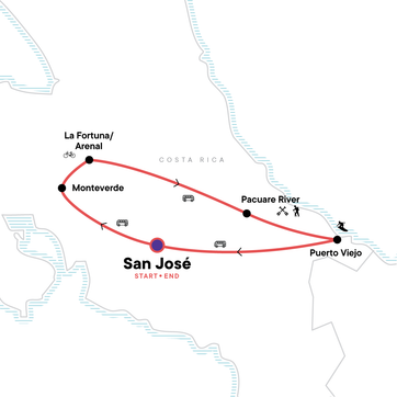 itinerary map