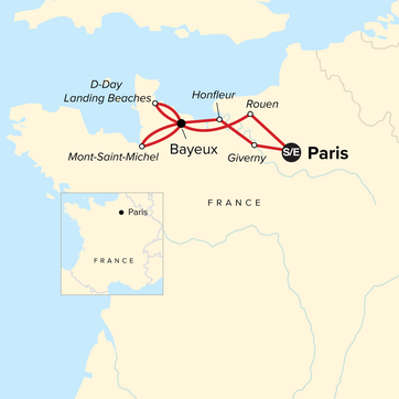 itinerary map