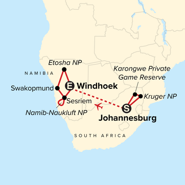 itinerary map