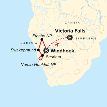 itinerary map