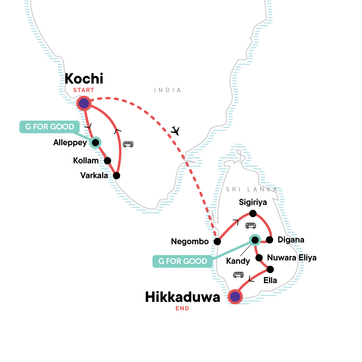 itinerary map