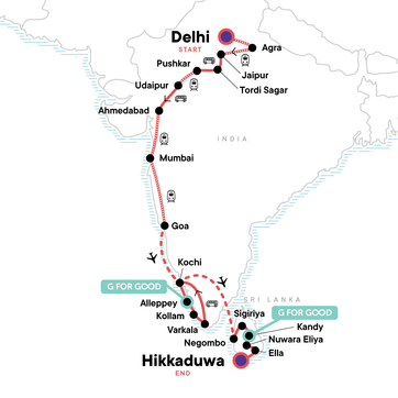 itinerary map