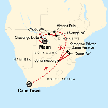 itinerary map