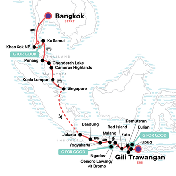 itinerary map