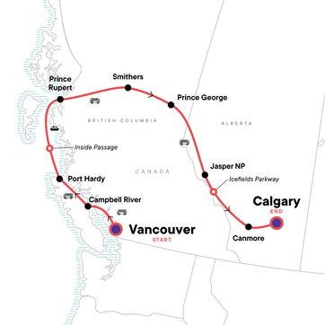 itinerary map
