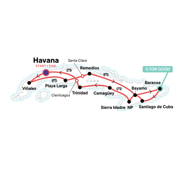 itinerary map