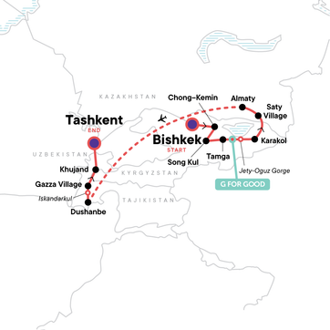 itinerary map