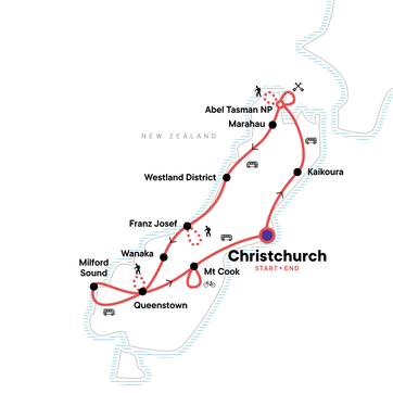 itinerary map