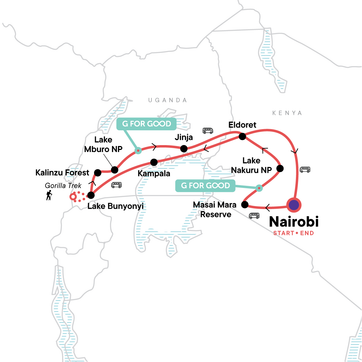 itinerary map
