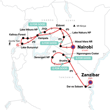 itinerary map