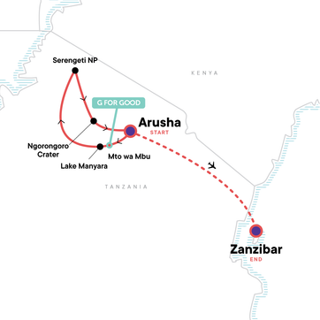 itinerary map
