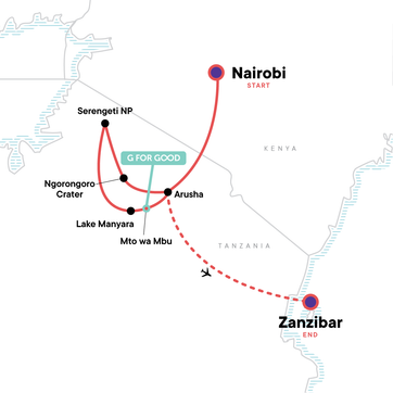 itinerary map