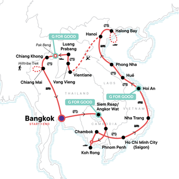itinerary map