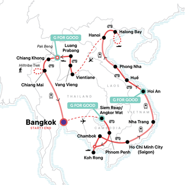 itinerary map