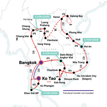 itinerary map