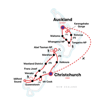 itinerary map