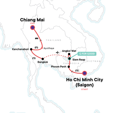 itinerary map
