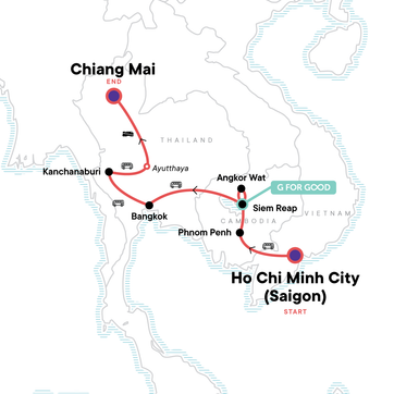 itinerary map