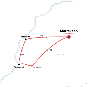 itinerary map