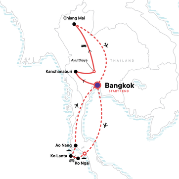 itinerary map