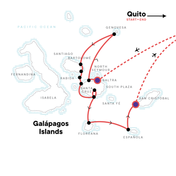 itinerary map