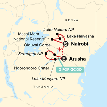 itinerary map