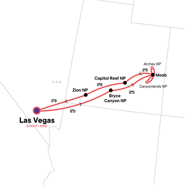 itinerary map