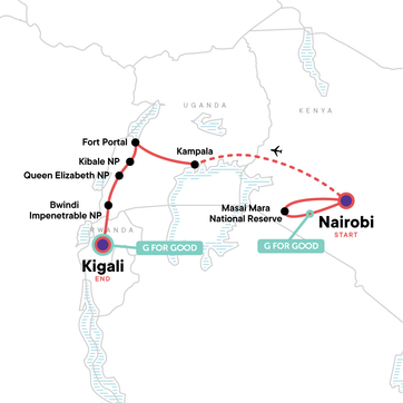 itinerary map