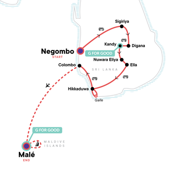 itinerary map