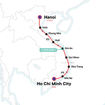 itinerary map