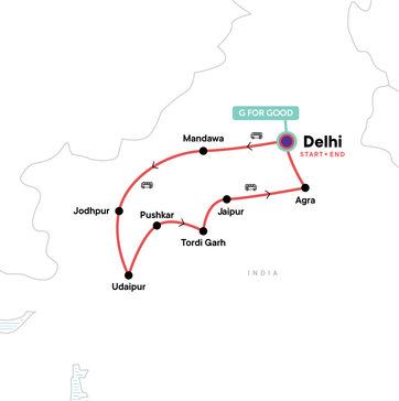 itinerary map