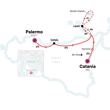 itinerary map