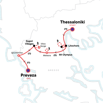itinerary map