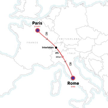 itinerary map