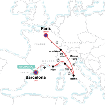 itinerary map