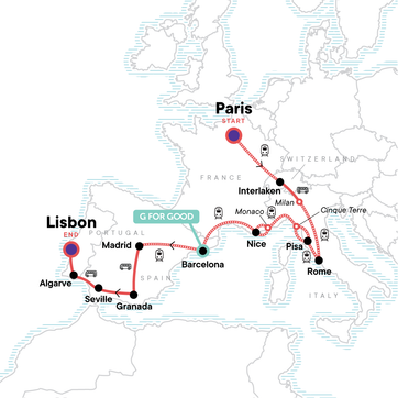 itinerary map