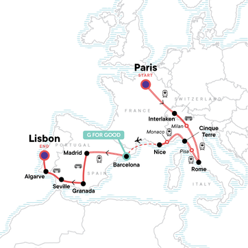 itinerary map