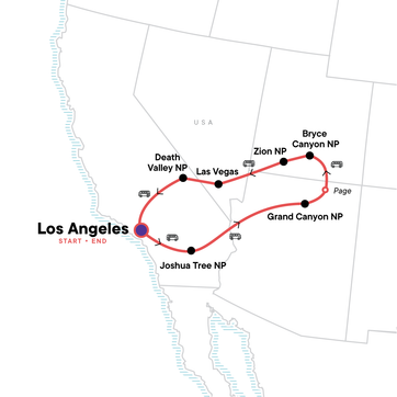 itinerary map