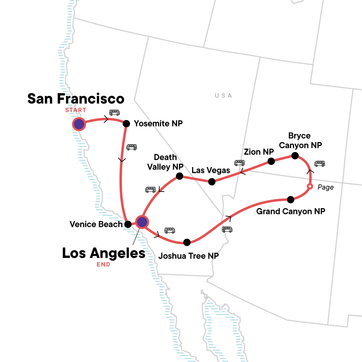 itinerary map