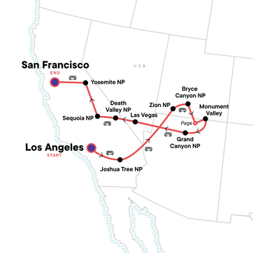itinerary map