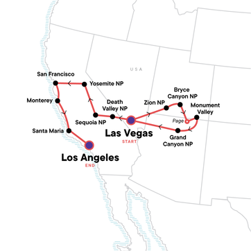 itinerary map