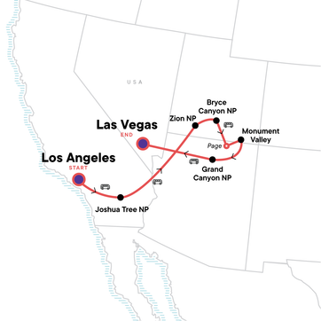 itinerary map
