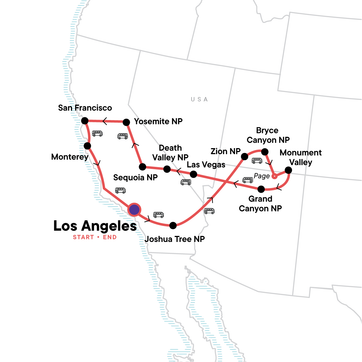 itinerary map